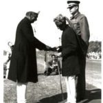 Shri Bir Bal Singh Rathore, Father of Naik Jadunath Singh receiving Param Vir Chakra award