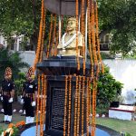 Bust in his honour at Tyagi Vihar, Lucknow