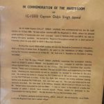 Citation by Commandant 7 Light Cavalry