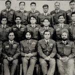Sqn Ldr Jiwa Singh with his comrades
