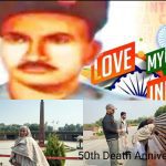 Tributes being paid to Naib Subedar Ram Prasad Badoni by his family members