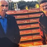 Major AK Kanva's friend Maj Gen (Dr) DV Singh and Maj Kanva's brother Shri Arvind Kumar Kanva at National War Memorial