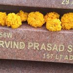 Naik Arvind Prasad Singh's plaque at the Walong War Memorial.