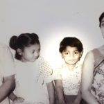 Capt Saptarshi Dhar during his younger days with his parents and sister