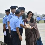 Smt.Beena Muhilan being honoured as part of Kargil Vijay Diwas Rajat Jayanti Varsh in 2024