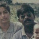Flt Lt Subramaniam Muhilan with his wife, Smt Beena, and son Dhruv Muhilan