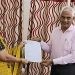 Sergeant Prasad's wife Smt P Anuradha,