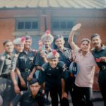 Lt Chaitanya Dubey during his training days