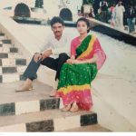 Maj Ghori with his wife