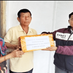 Smt. Devi Maya Rana, wife of Rifleman Arun Kumar Rana, was felicitated by his unit, the 7 Assam Rifles, in recognition of his service and sacrifice.
