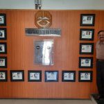 Flight Lieutenant Maheesh Trikha's father Col JR Trikha at the unit HQs of 114 HU AF