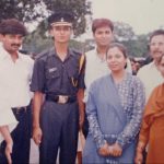 Maj Salman Ahmad Khan with his family members