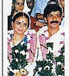 Lt Col Vishwanathan on his wedding day