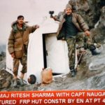 Major Ritesh Sharma with his comrade