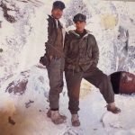 Rfn Sate Singh Rawat with his comrade