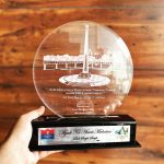 A memento given in 2022 acknowledging the service of Lance Naik Surjit Singh to the nation