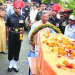 Tributes being paid to Maj Vijay Singh Ahlawat
