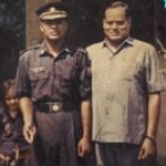 Maj Bhupendra Singh Kandari with his father
