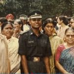 A young Lt Bhupendra Singh Kandari with his relatives at the time commissioning