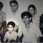 Capt Sameer Bhan as a young boy with his family members