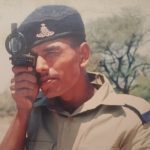 Gunner Sanjit Kumar at a field location