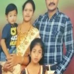 Hav Praveen Kumar with his wife and kids