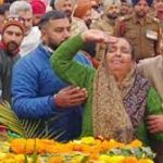 Nb Sub Omkar Singh's mother paying her last respects to her son