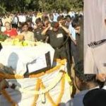 The last respects being paid to Wg Cdr Hanumanth Sarathi