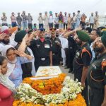 People paying their last respects to Hav Mandeep Singh