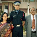 Captain MV Pranjal with his parents