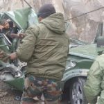 The ill-fated vehicle of Lieutenant Colonel Bhanu Pratap Singh
