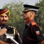 Lt Col Bhanu Pratap Singh as a Cadet receiving 'Sword of Honour' at IMA