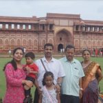 Col Bikumalla Santosh Babu with his family