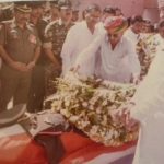 Tributes being paid to Major Kamlesh Prasad Pathak