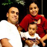 Maj Amit Deswal with his wife & child
