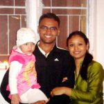 Maj Amit Deswal with his wife Neeta & son Arjun