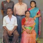 Captain Jerry Prem Raj with his family members
