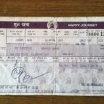 Sep Harbhajan Singh's railway ticket