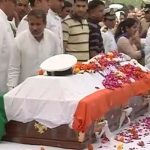 Relatives and friends pay their last respects to Lt Kiran Shekhawat