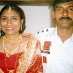 Major Vats with his wife Shivani