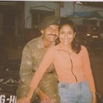 Major Navneet Vats with his wife Shivani