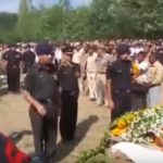 People pay their last respects to Rfn Jayadrath Singh at Saharanpur