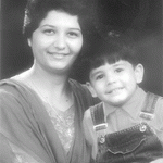 Mrs Poonam Guleria & son, Dhruv